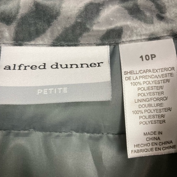 ALFRED DUNNER Lightweight Animal Print Zip Jacket - Picture 10 of 12